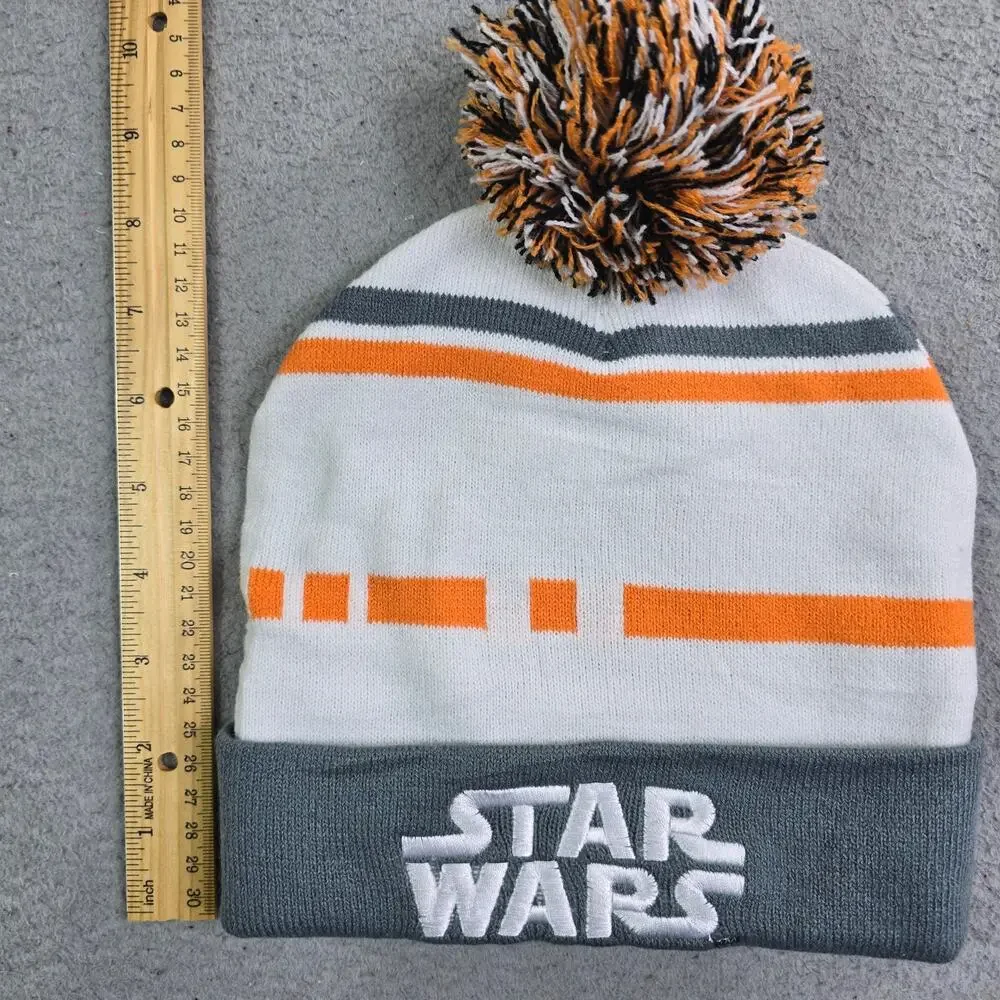 Detroit Tigers‎ Star Wars BB-8 Youth Winter Hat Puff Ball Knit Droid Beanie MLB